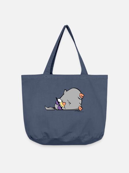 Taube Detlef 01 - Vintage-Washed Shopper - Vintage Denim