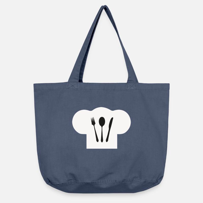 Hat Chef s - Vintage-washed Shopper - vintage denim
