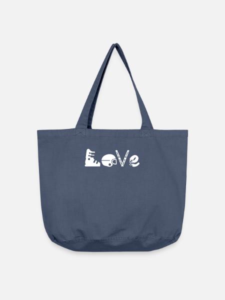 Love Wintersport - Vintage-Washed Shopper - Vintage Denim
