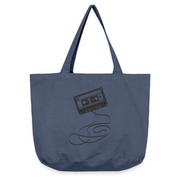 Kassette schwarz - 80s - Vintage-Washed Shopper - Vintage Denim - Vorne