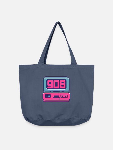 90s Radio Logo - Vintage-Washed Shopper - Vintage Denim