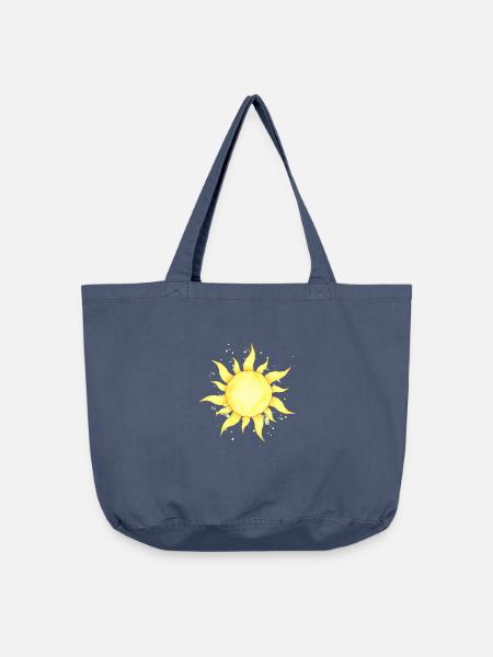 Die Sonne scheint - Vintage-Washed Shopper - Vintage Denim