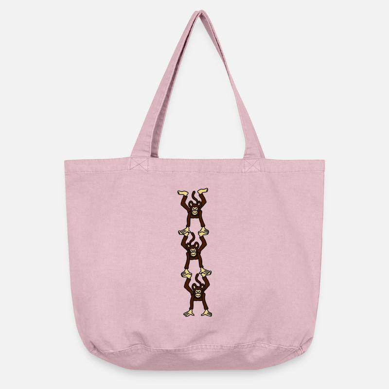 affenturm_3c - Vintage-washed Shopper - vintage rose