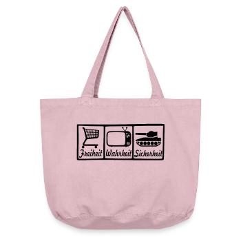 freedom true safety - Vintage-washed Shopper - vintage rose - Front