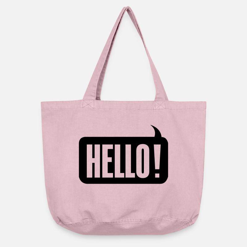 Hello! - Vintage-Washed Shopper - Vintage Rosa