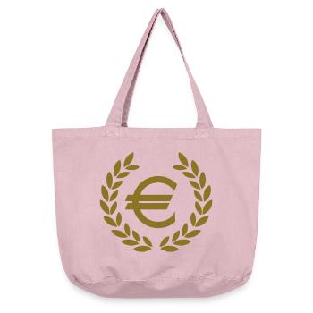 € euro deluxe money - Sac cabas vintage délavé - rose vintage - Devant