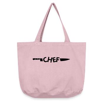 Chef couteau - Sac cabas vintage délavé - rose vintage - Devant