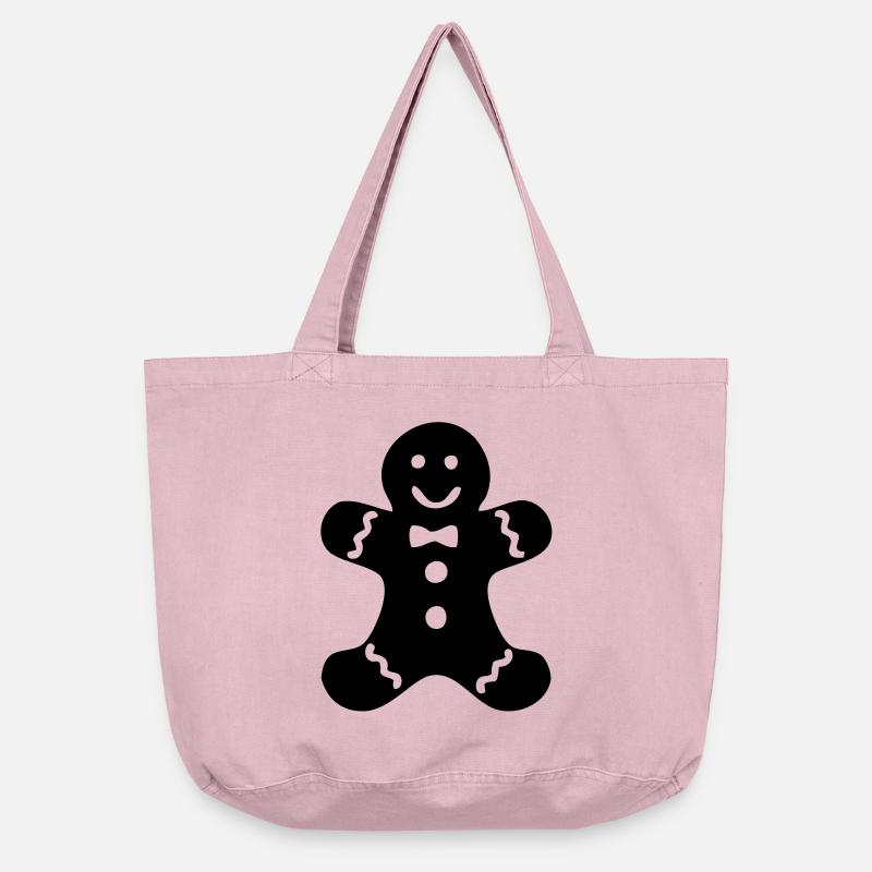 Gingerbread Man - Vintage-washed Shopper - vintage rose