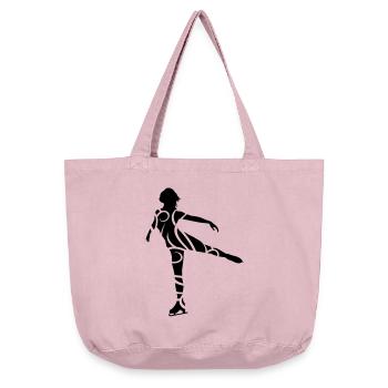 Ice Skating female eu - Vintage-washed Shopper - vintage rose - Front