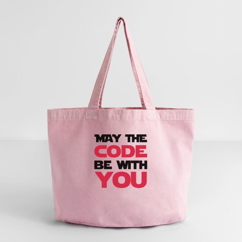 Computer / Developer / Geek / Code / Funny Vintage-washed Shopper