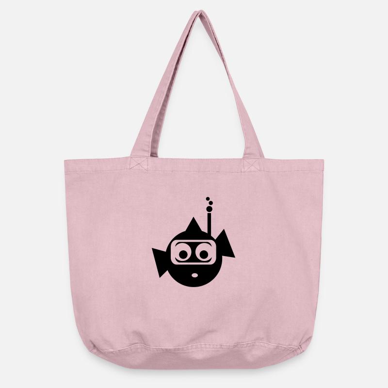Fisch3 - Vintage-Washed Shopper - Vintage Rosa