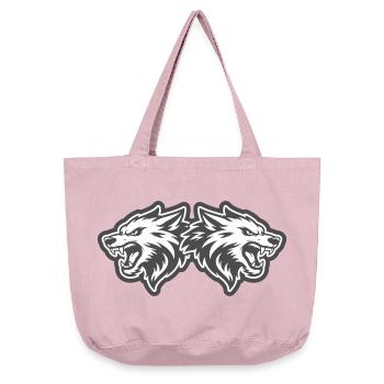 Wolf Kopf Team - Vintage-Washed Shopper - Vintage Rosa - Vorne