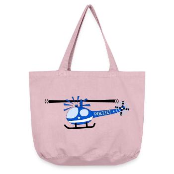 Hubschrauber Polizei Kinder - Vintage-Washed Shopper - Vintage Rosa - Vorne