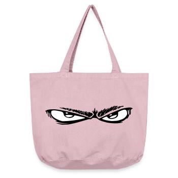 Night Eyes Black & White - Vintage-washed Shopper - vintage rose - Front