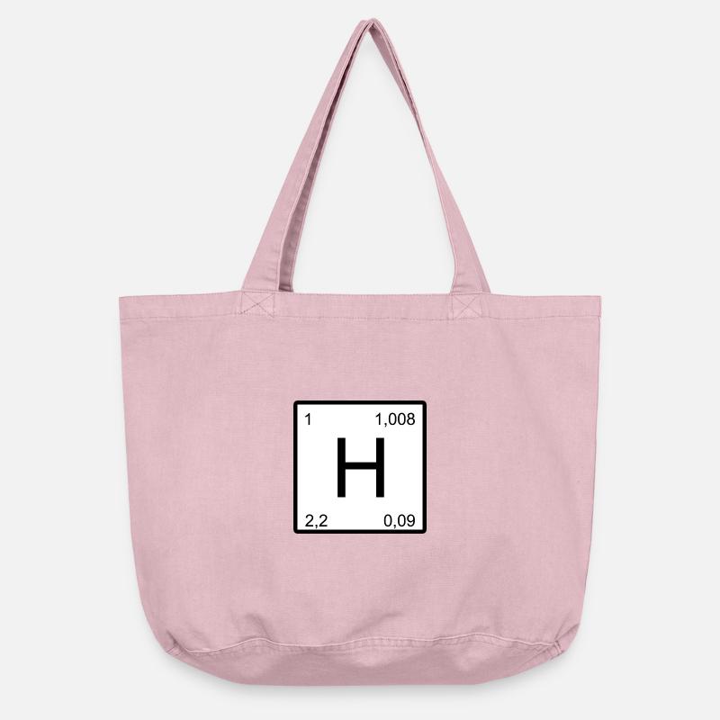 Conception du symbole de l’hydrogène - Sac cabas vintage délavé - rose vintage