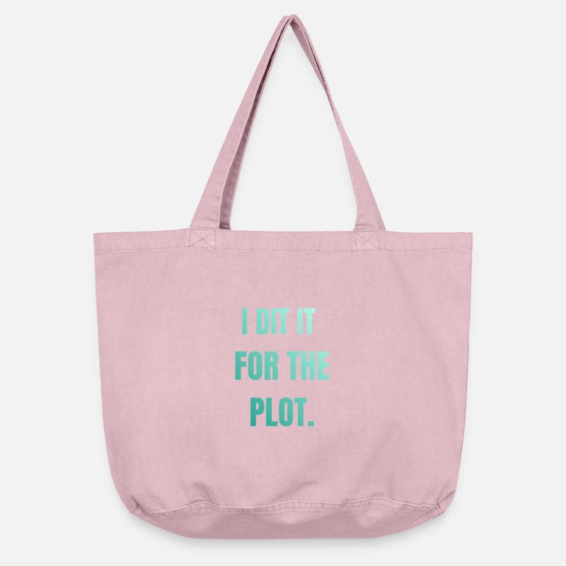 I did it for the plot - Vintage-washed Shopper - vintage rose