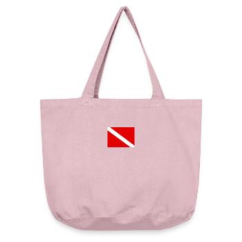Diving flag - Sac cabas vintage délavé - rose vintage - Devant