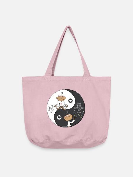 Yin Yang - Vintage-Washed Shopper - Vintage Rosa