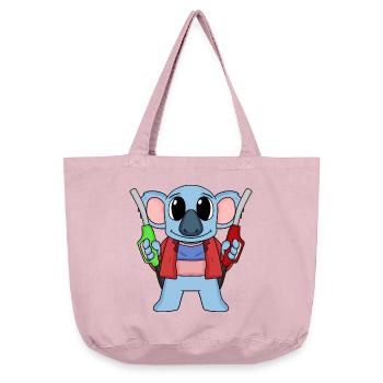Tankwart Koala Tankstelle - Vintage-Washed Shopper - Vintage Rosa - Vorne