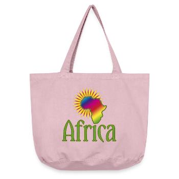 Afrique continent Wildnis Safari Roots Reggae Music - Sac cabas vintage délavé - rose vintage - Devant