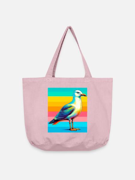 Möwe - Vintage-Washed Shopper - Vintage Rosa