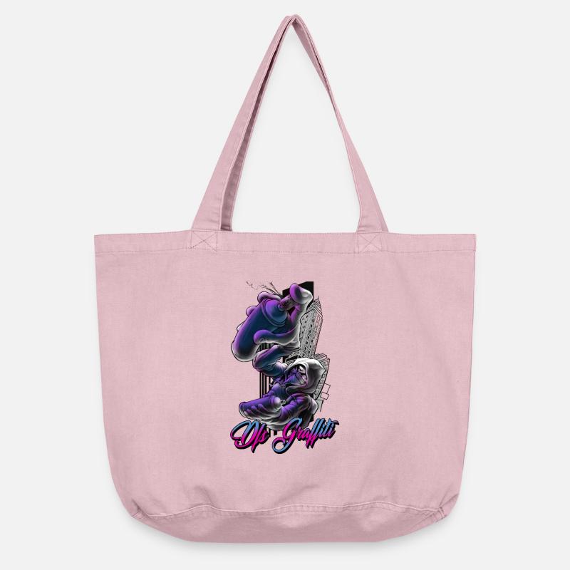 Dfs Graffiti - Vintage-washed Shopper - vintage rose