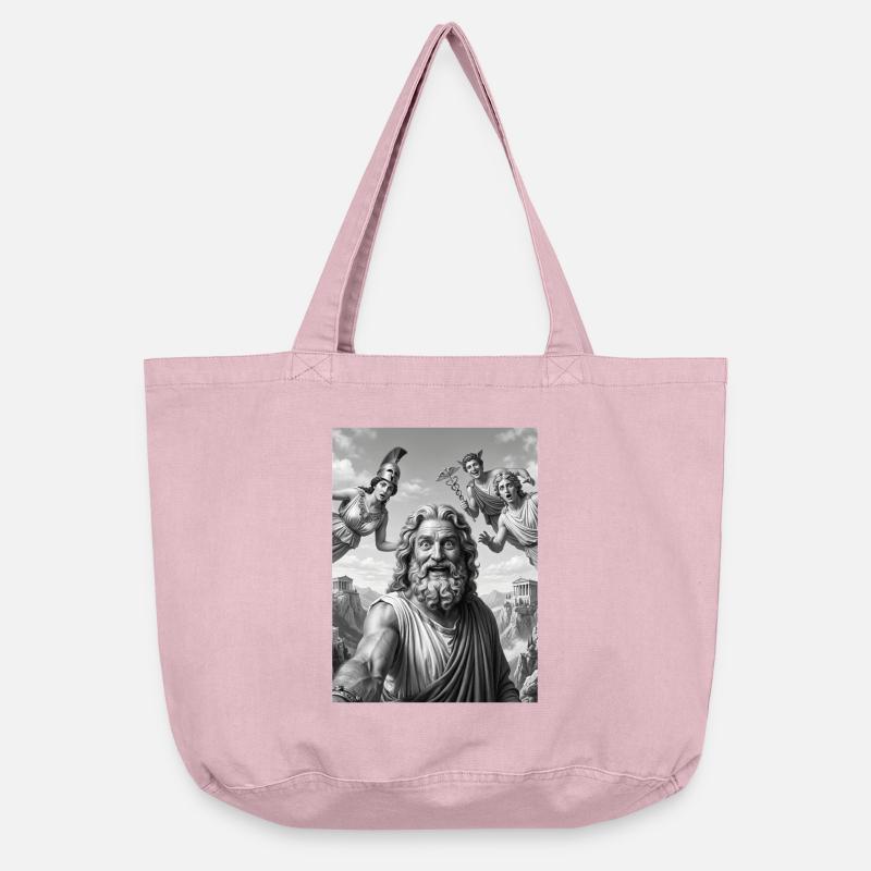 Zeus Selfie mit den Göttern - Vintage-Washed Shopper - Vintage Rosa