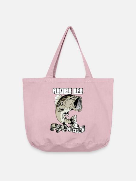Anglerleben | Hook Lure Lebensschleife - Vintage-Washed Shopper - Vintage Rosa