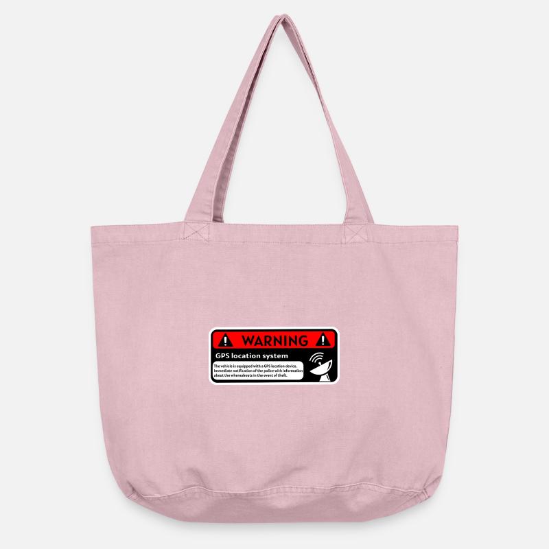 GPS Warning - Vintage-washed Shopper - vintage rose