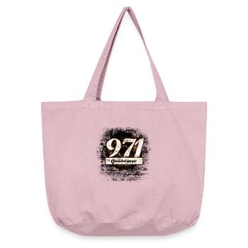 971 ! Guadeloupe - Sac cabas vintage délavé - rose vintage - Devant