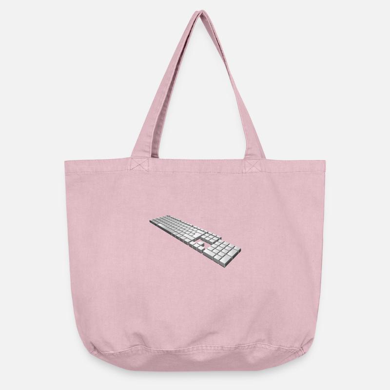 keyboard - Vintage-washed Shopper - vintage rose