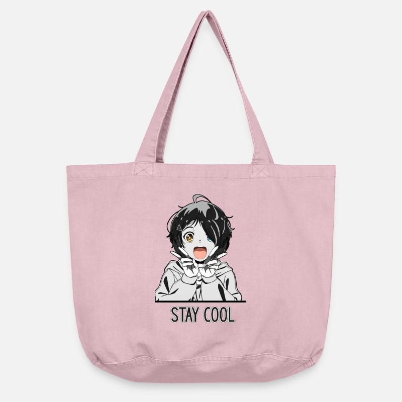 Bleib cool - Vintage-Washed Shopper - Vintage Rosa