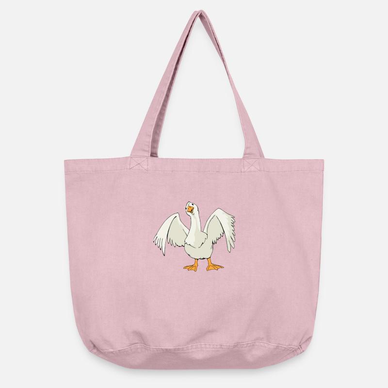 Goose comic - Vintage-washed Shopper - vintage rose