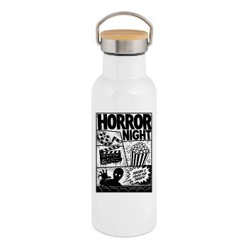 Horror Kino Zombie Comic - Thermosflasche mit Bambusdeckel - Weiß - Rechts