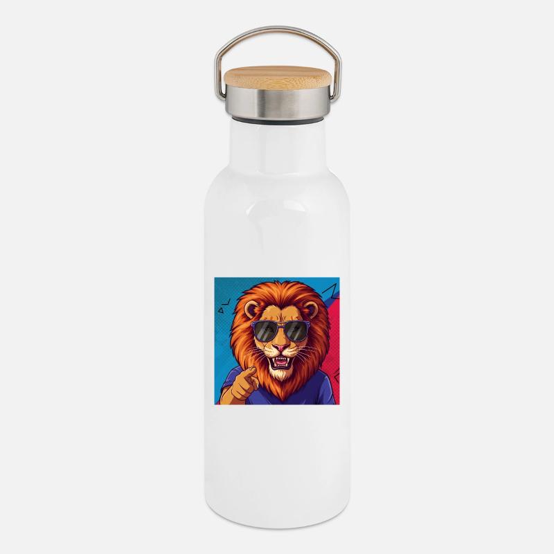 Frankensteen: The Deciding King - Thermal Bottle with Bamboo Lid - white