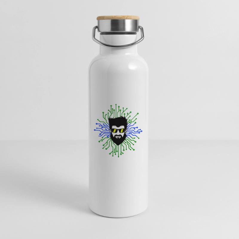 Nerd Developer Computer Code Informatik Debug Thermosflasche mit Bambusdeckel