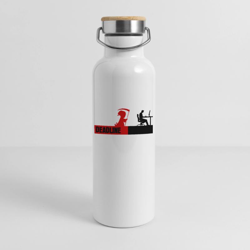 Bugfixing Scripting Dev Computerfreak Developer Thermal Bottle with Bamboo Lid