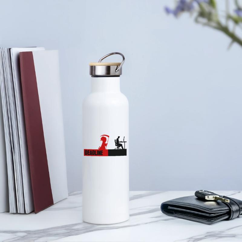 Bugfixing Scripting Dev Computerfreak Developer Thermal Bottle with Bamboo Lid