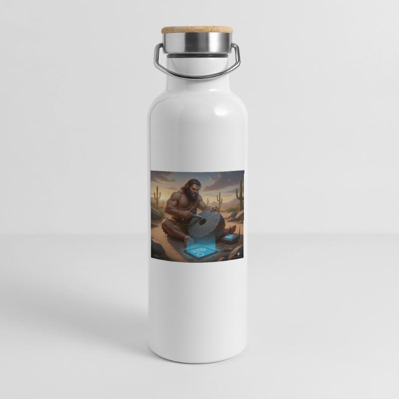 Caveman Tech Support – Das erste Tutorial Thermosflasche mit Bambusdeckel