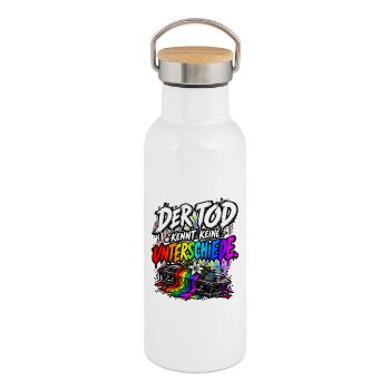 Thermosflasche mit Bambusdeckel
