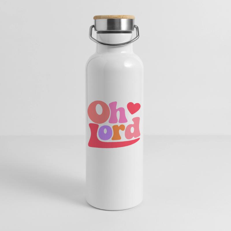 Seigneur Gourde isotherme avec bouchon en bambou