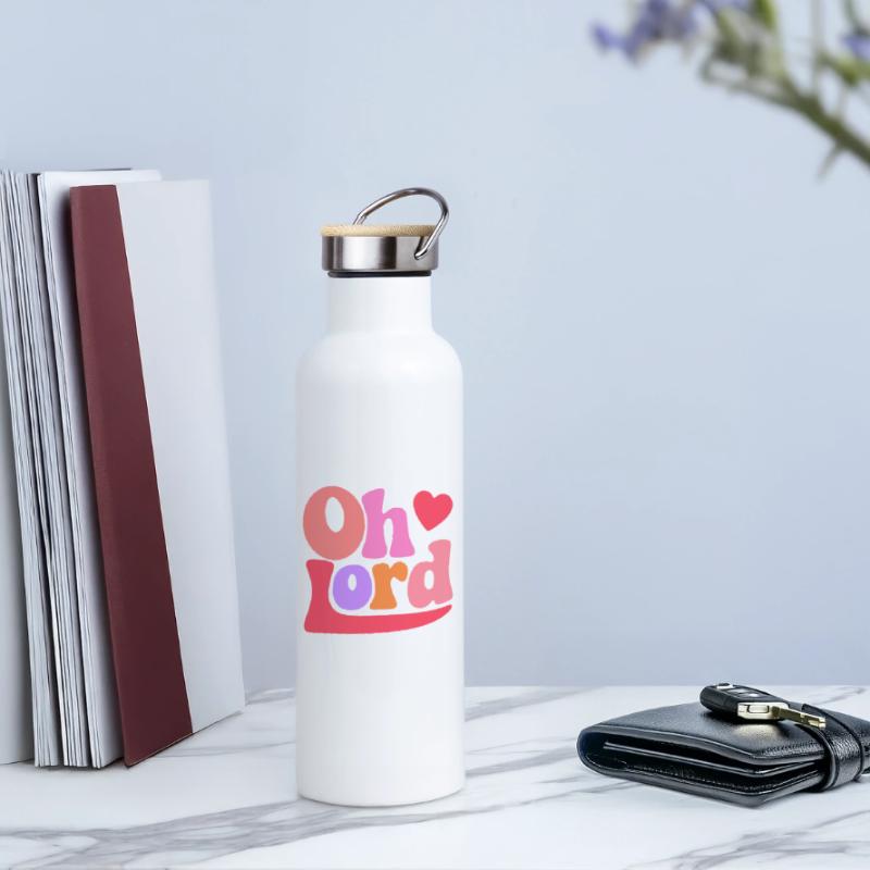 Seigneur Gourde isotherme avec bouchon en bambou