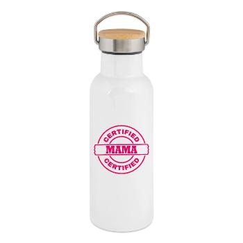Certified mama - Thermal Bottle with Bamboo Lid - white - Right