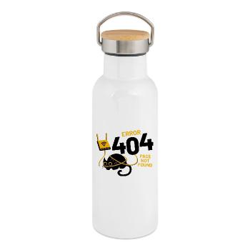 Error 404 Page Not Found - Thermal Bottle with Bamboo Lid - white - Right