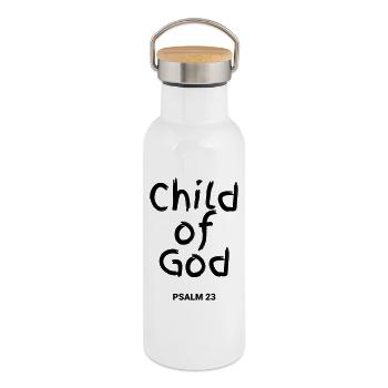 child of god - Thermal Bottle with Bamboo Lid - white - Right