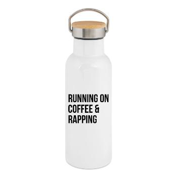Rap - Thermal Bottle with Bamboo Lid - white - Right