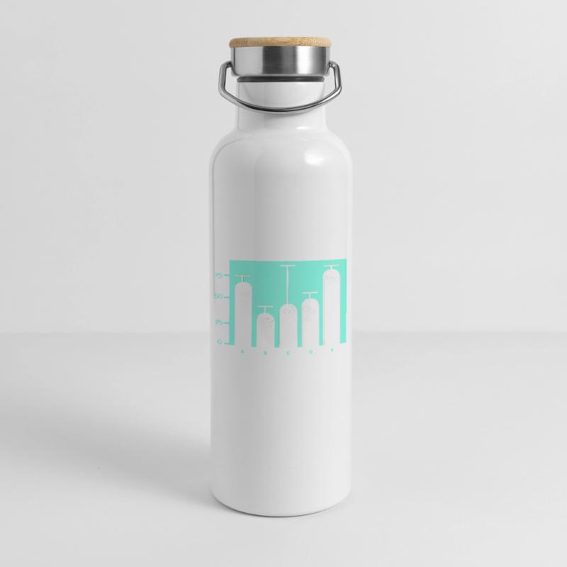Programmer Coder GPT Thermal Bottle with Bamboo Lid