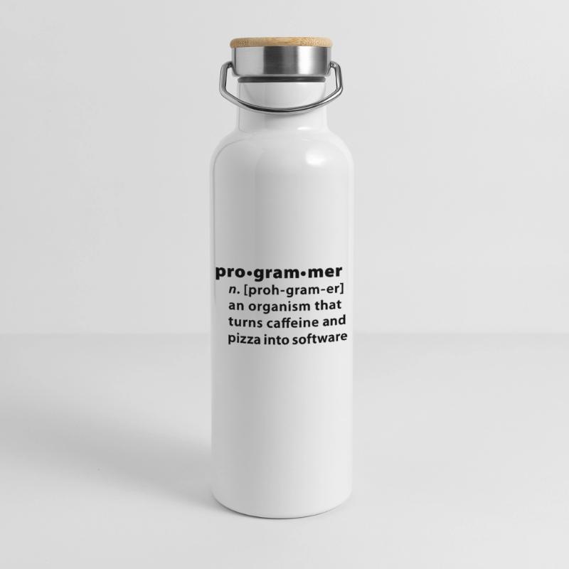 Program definition - the definition Programmer Thermal Bottle with Bamboo Lid