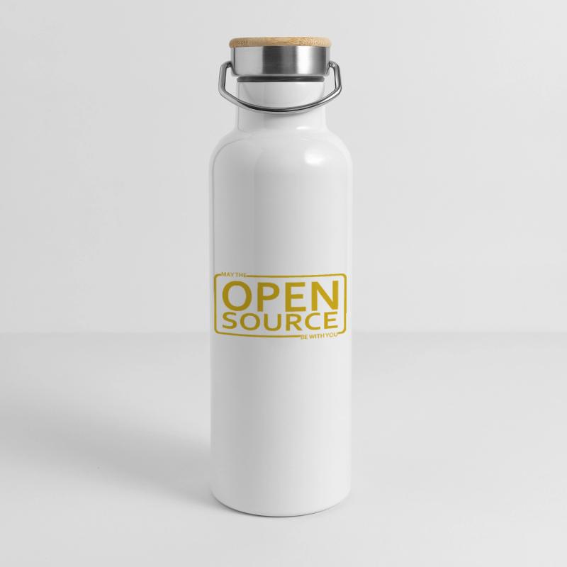 May The Open Source Be With You Thermal Bottle with Bamboo Lid