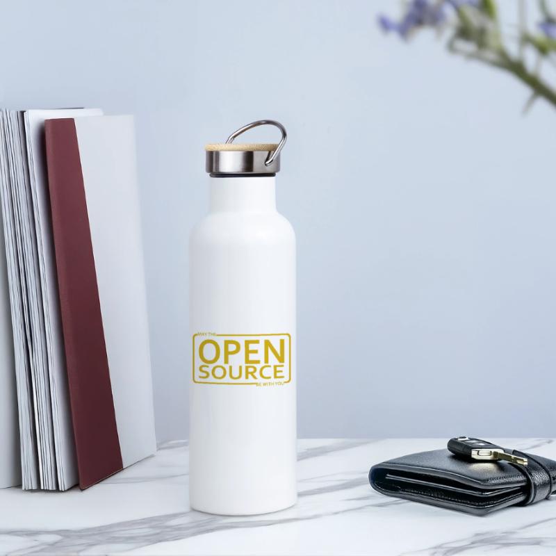 May The Open Source Be With You Thermal Bottle with Bamboo Lid